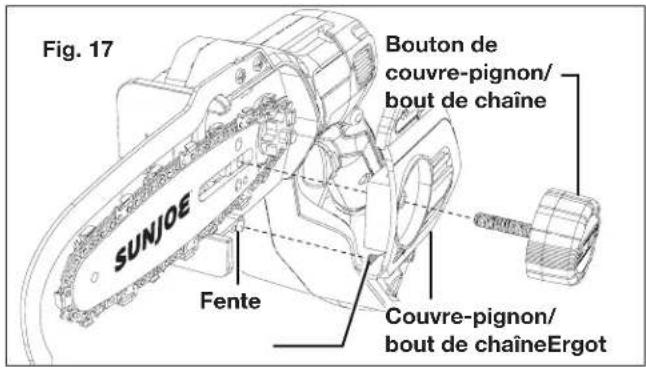Sun Joe 24VHCSCT - Remplacement du guide-chaine et de la chaine - 6