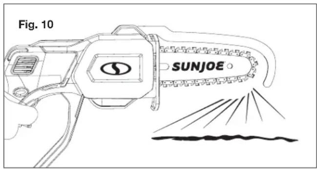 Sun Joe 24VHCSCT - Verifications à effectuer pendant l'utilisation de l'outil - 1