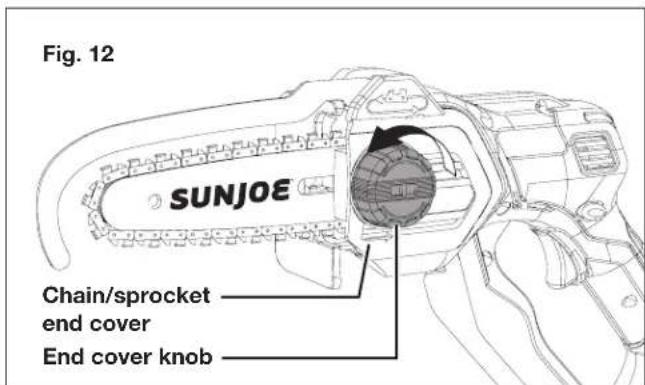 Sun Joe 24VHCSCT - Replacing the Guide Bar and Chain - 1