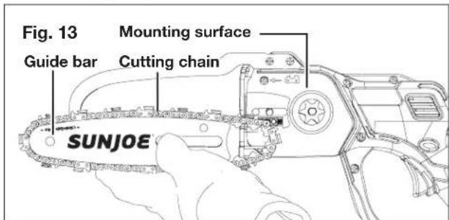 Sun Joe 24VHCSCT - Replacing the Guide Bar and Chain - 2