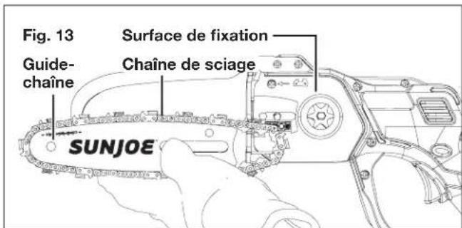Sun Joe 24VHCSCT - Remplacement du guide-chaine et de la chaine - 2