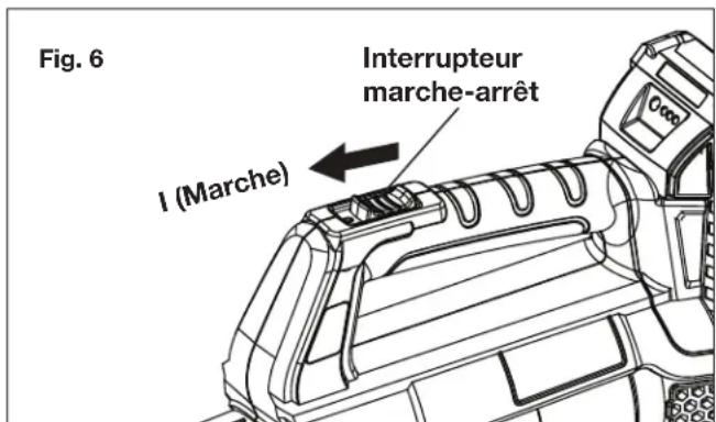 Sun Joe 24VTBCT - Démarrage et arrêt - 2