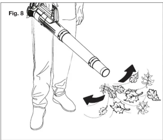 Sun Joe 24VTBCT - Blowing Operation - 1
