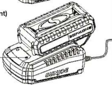 Sun Joe 24VTBCT - Comment charger la batterie - 5