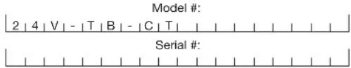 Sun Joe 24VTBCT - Model and Serial Numbers - 1