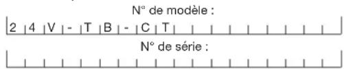 Sun Joe 24VTBCT - Numéros de modèle et de série - 1