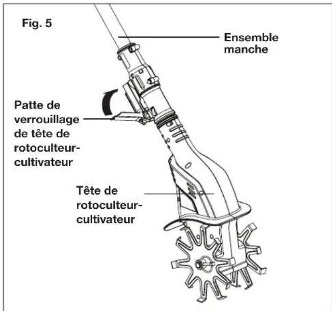Sun Joe 24VTLRCT - Assemblage et insertion de la tête - 2