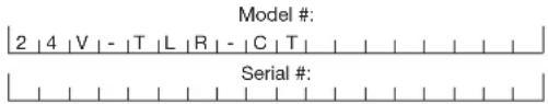 Sun Joe 24VTLRCT - Model + Serial Numbers - 1
