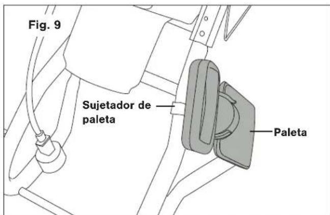 Fig. 9 Sujetador de paleta Paleta