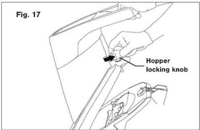 Fig. 17 Hopper locking knob