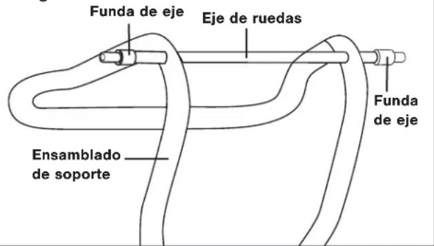 Funda de eje Eje de ruedas Funda de eje Ensamblado de soporte
