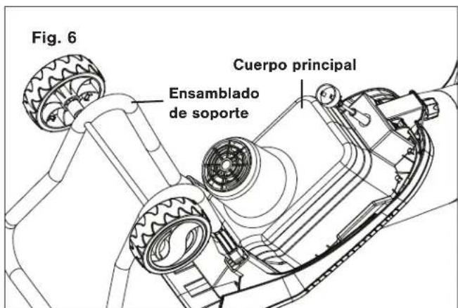 Sun Joe CJ601E - Colocación del ensamblado de soporte - 1