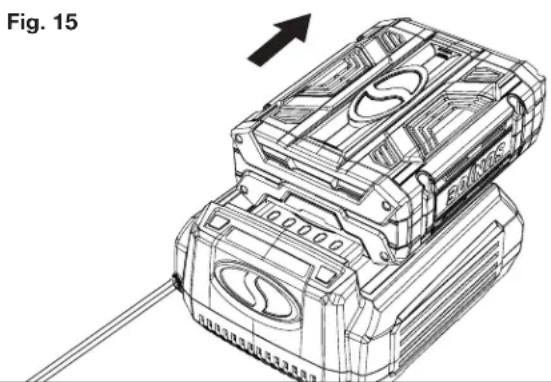 Sun Joe ION100V16STCT - Comment charger la batterie - 4