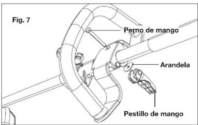 Sun Joe ION100V16STCT - Colocacion del mango auxiliar - 5
