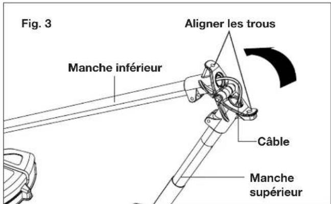 Sun Joe ION100V16STCT - Assemblage de la poignée auxiliaire - 1