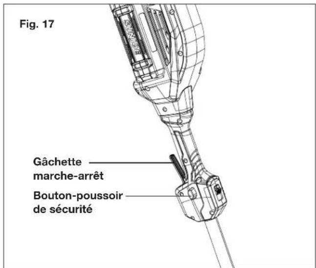 Sun Joe ION100V16STCT - Démarrage et arrêt - 2