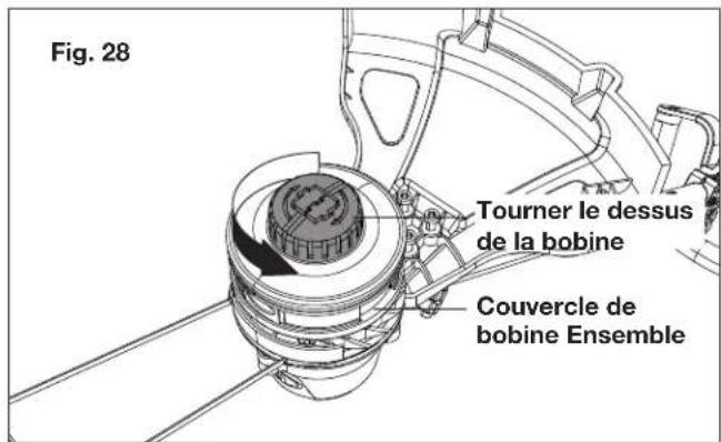 Sun Joe ION100V16STCT - Remplacement du fil de coupe - 4