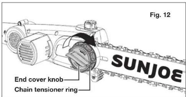 Sun Joe 24VPS10LTE - Adjusting the Chain Tension - 1