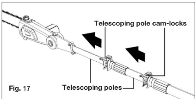 Sun Joe 24VPS10LTE - Adjusting the Telescoping Pole - 1