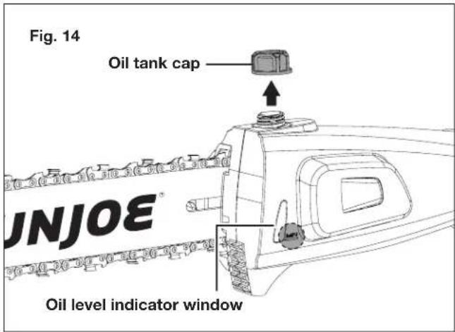 Sun Joe 24VPS10LTE - Chain Lubrication - 1