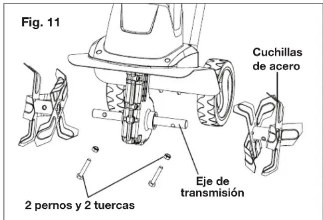Sun Joe TJ602E - Cambio de cucillas - 2