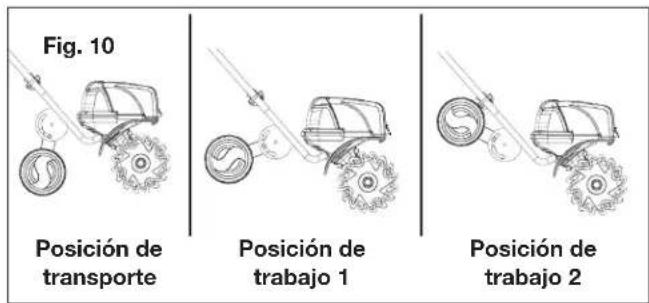 Sun Joe 24VX2TLR14CT - Ajuste de las ruedas - 2