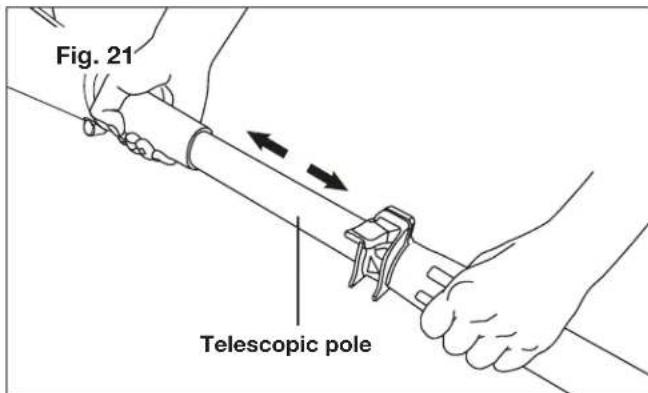 Sun Joe ION8PS2LT - Adjusting the Telescoping Pole - 2