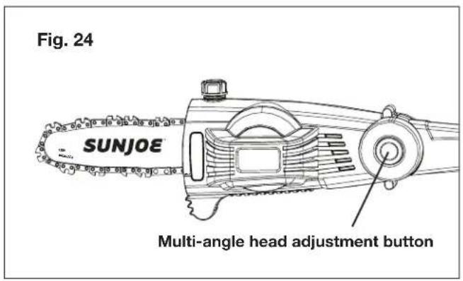 Sun Joe ION8PS2LT - Adjusting the Multi-Angle Head - 1