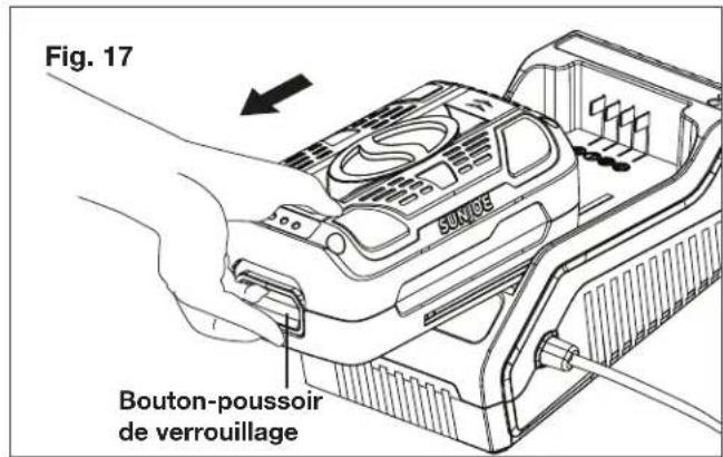 Sun Joe ION8PS2LT - Comment charger la batterie - 4