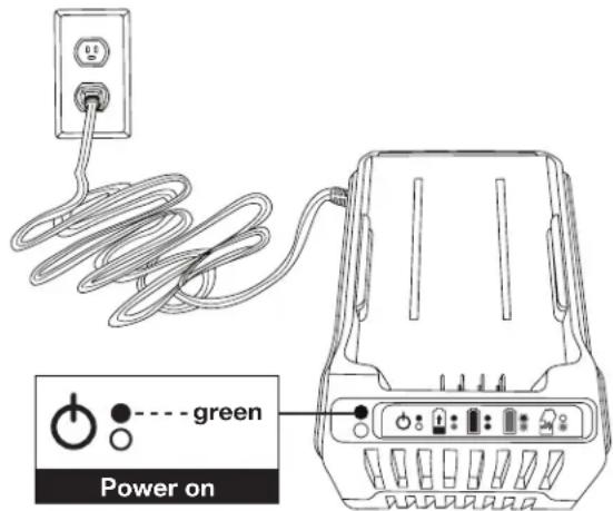 Sun Joe ION8PS2LT - Charging the Battery - 2