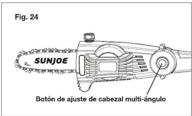 Sun Joe ION8PS2LT - Ajuste del cabezal multi-ángulo - 1