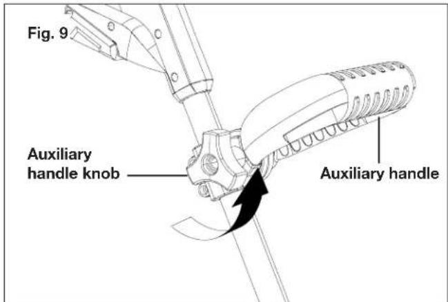 Sun Joe 24VGT10CT - Adjusting the Auxiliary Handle - 1