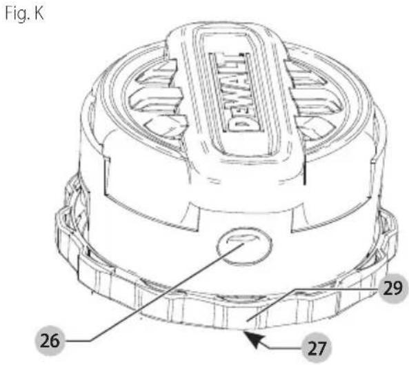 DEWALT DCST922 - Recarga de línea de corte (Fig. K–M) - 1