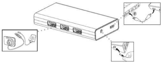 TARGUS ACH225EU - Connecting the Hub to Your Computer - 1