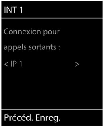 GIGASET Comfort 500A IP flex - Modifier les connexions d'émission - 1