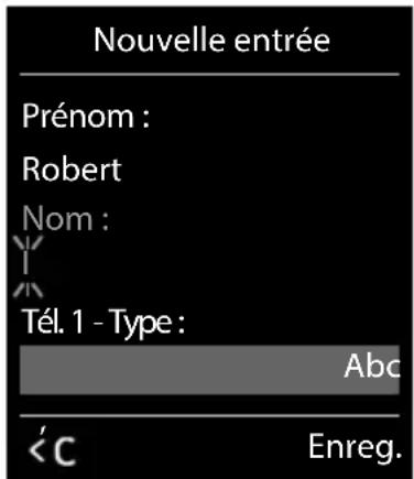 GIGASET Comfort 500A IP flex - Créer une entrée - 1