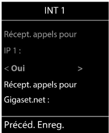 GIGASET Comfort 500A IP flex - Modifier la connexion de réception - 1