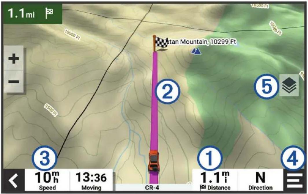 GARMIN Tread Overland Edition - Itinéraires en ligne droite - 1
