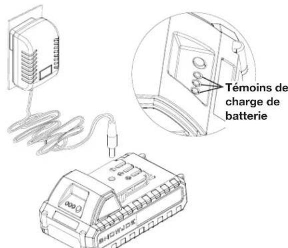 Sun Joe 24VMSTFANLTE - Comment charger la batterie - 2