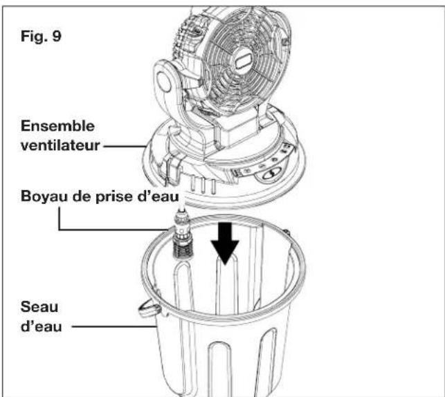Sun Joe 24VMSTFANLTE - UTILISATION AVEC LE SEAU D'EAU (INCLUS) - 1