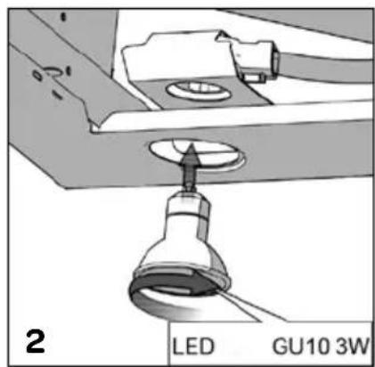 INVENTUM AKI6005RVS - AUSTAUSCHEN DER LED-LAMPE - 2