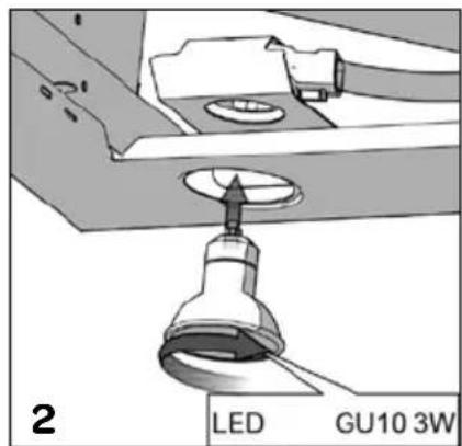 INVENTUM AKI6005RVS - HET VERVANGEN VAN DE LED LAMP - 2