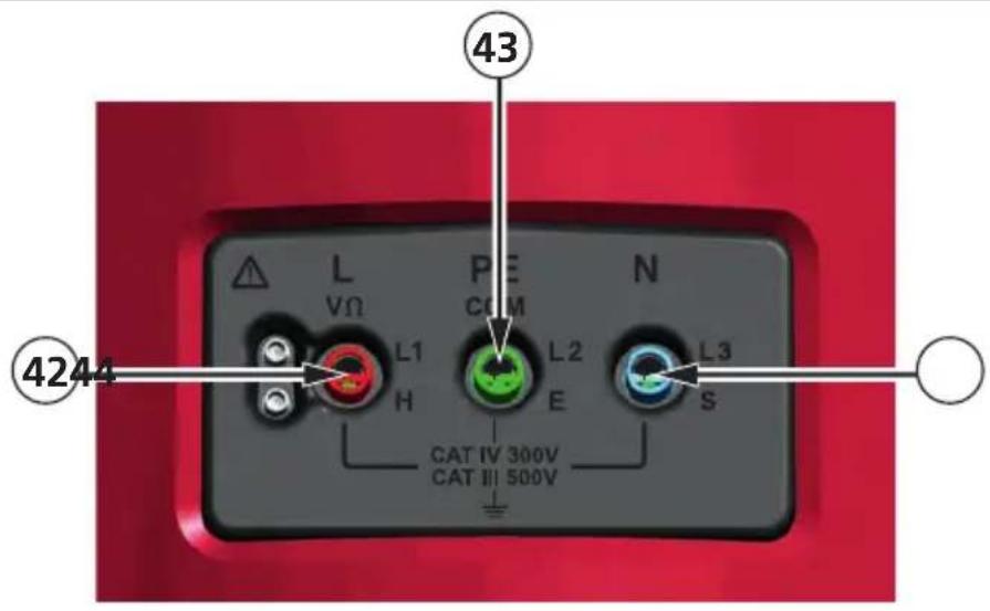 Beha-Amprobe ProInstall200EUR - Ingångskontakter - 1