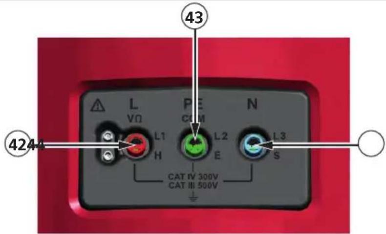 Beha-Amprobe ProInstall100DK - Inndatakontakter - 1