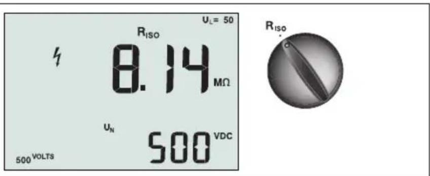 Beha-Amprobe ProInstall100DK - Mäta isolationsresistansen - 1
