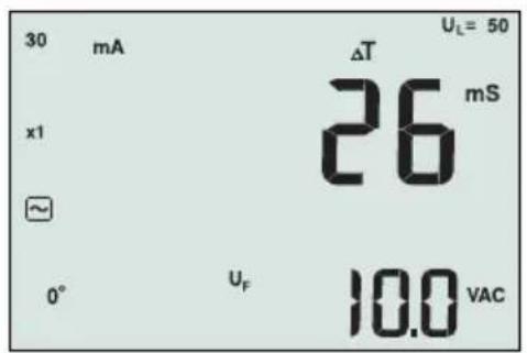 Beha-Amprobe ProInstall100DK - Vikavirtasuojien laukaisuajan mittaaminen - 1