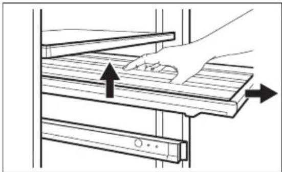 AEG AWUD040B8B - Retrait et installation des étagères - 1