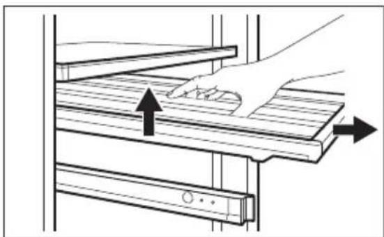 AEG AWUD040B8B - Hyllyjen poistaminen - 1