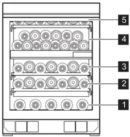 AEG AWUD040B8B - Temperatures de stockage recommendées : - 1