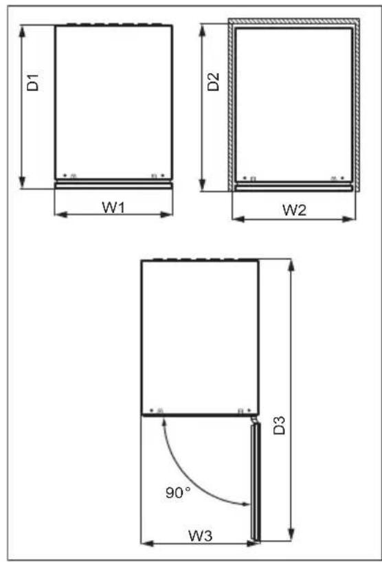 AEG AWUS018B7B - Mitat - 2